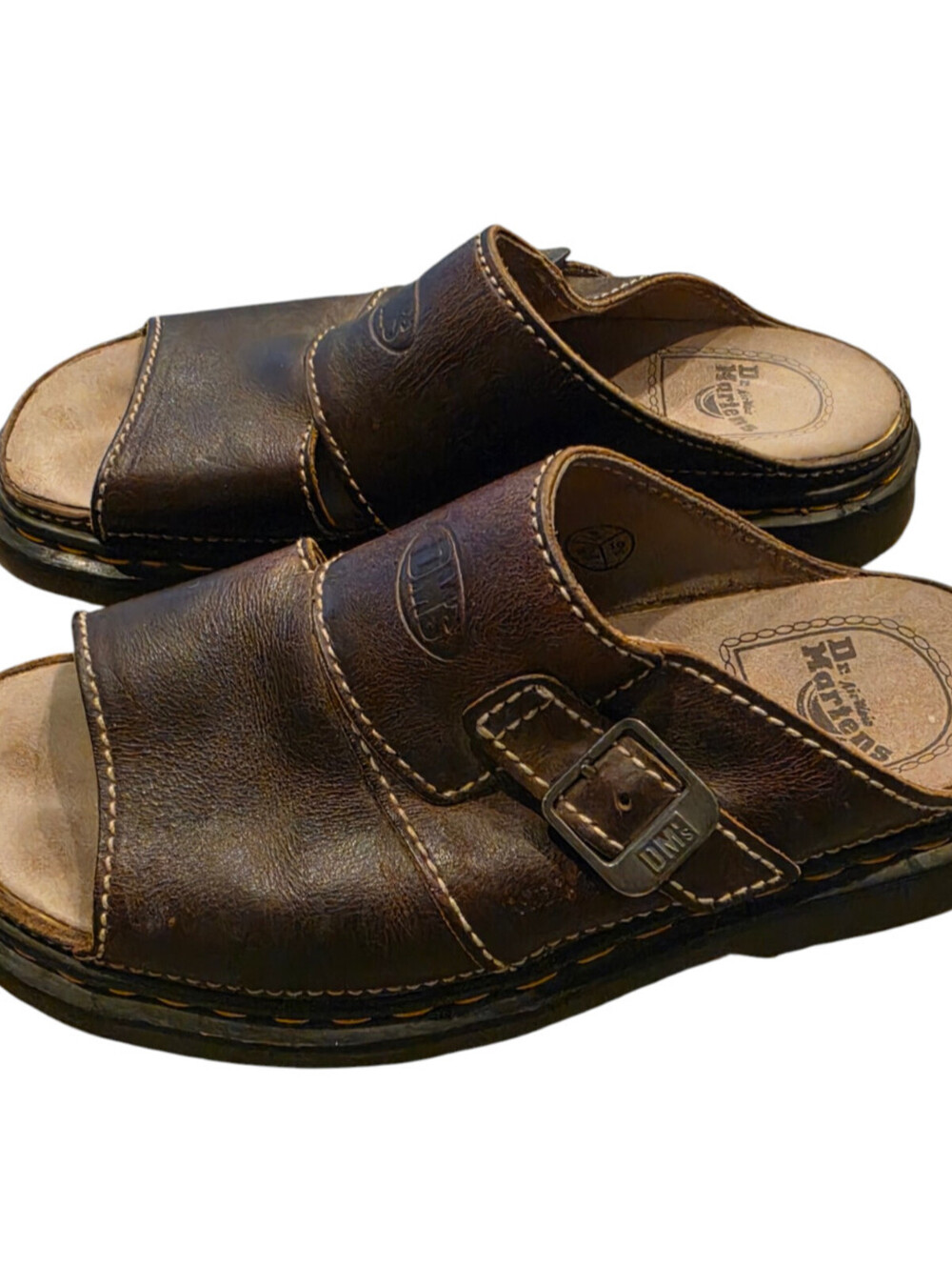 Dr. Martens Docs Vintage Sz. US 10 Air Wair Chunky Mule Platform Slides England